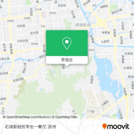 石湖新校区学生一餐厅地图