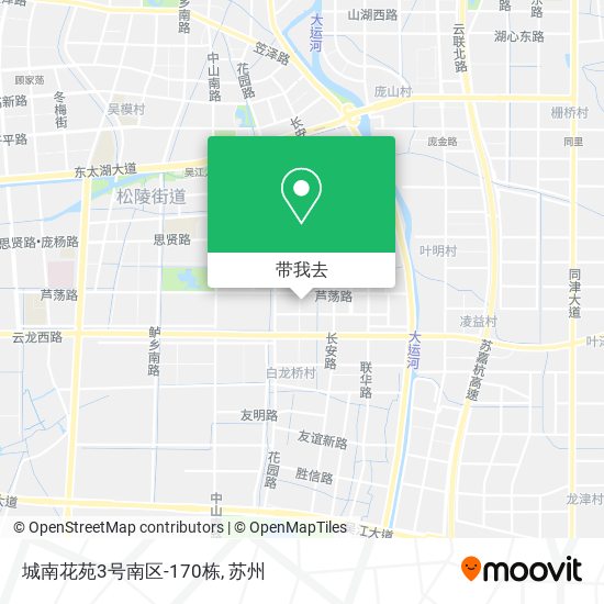 城南花苑3号南区-170栋地图