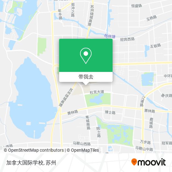 加拿大国际学校地图
