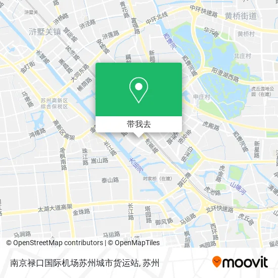 南京禄口国际机场苏州城市货运站地图