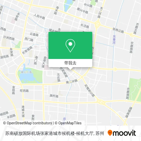 苏南硕放国际机场张家港城市候机楼-候机大厅地图
