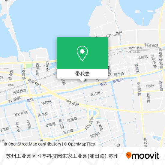 苏州工业园区唯亭科技园朱家工业园(浦田路)地图