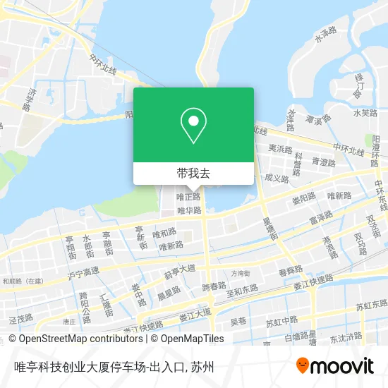 唯亭科技创业大厦停车场-出入口地图