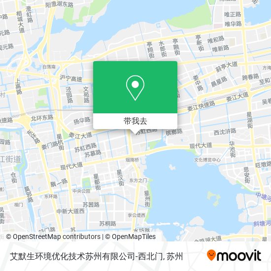 艾默生环境优化技术苏州有限公司-西北门地图