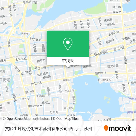 艾默生环境优化技术苏州有限公司-西北门地图