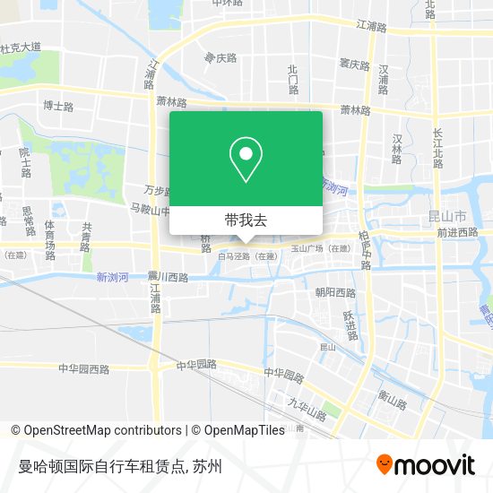 曼哈顿国际自行车租赁点地图