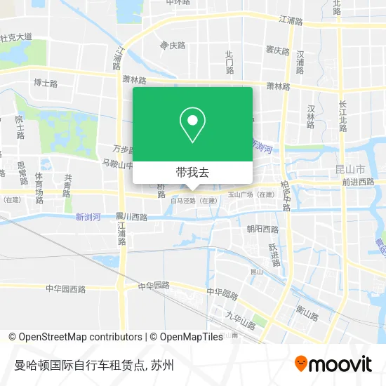 曼哈顿国际自行车租赁点地图