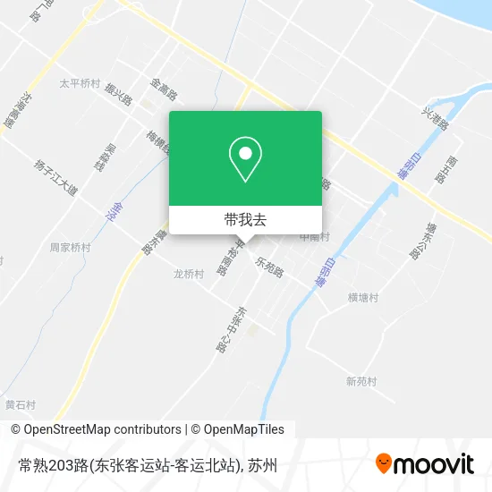 常熟203路(东张客运站-客运北站)地图