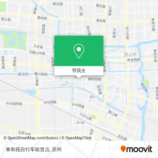 泰和苑自行车租赁点地图