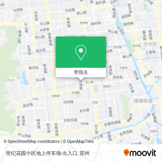 世纪花园小区地上停车场-出入口地图
