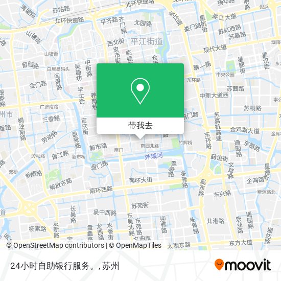 24小时自助银行服务。地图