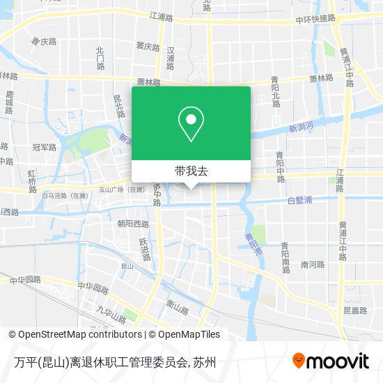 万平(昆山)离退休职工管理委员会地图