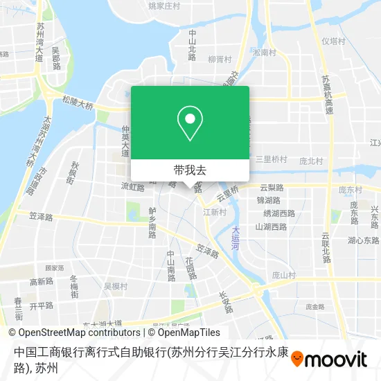 中国工商银行离行式自助银行(苏州分行吴江分行永康路)地图