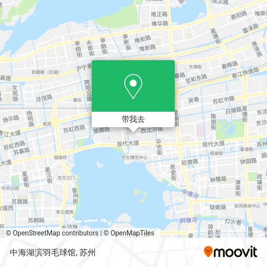 中海湖滨羽毛球馆地图
