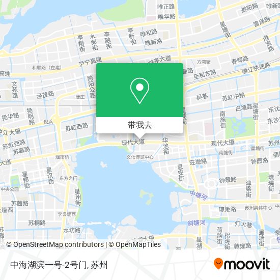 中海湖滨一号-2号门地图