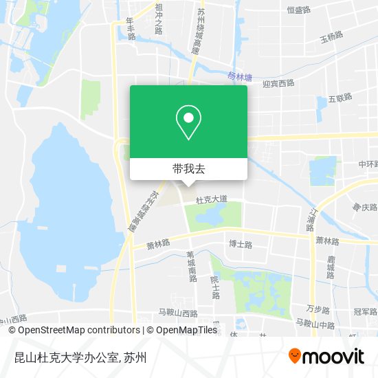 昆山杜克大学办公室地图