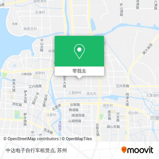 中达电子自行车租赁点地图