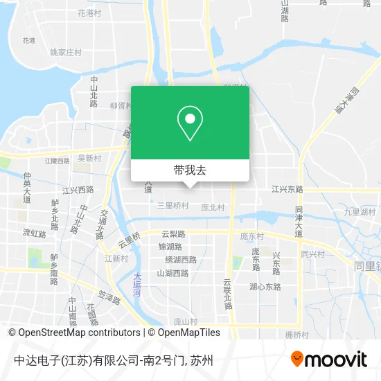 中达电子(江苏)有限公司-南2号门地图