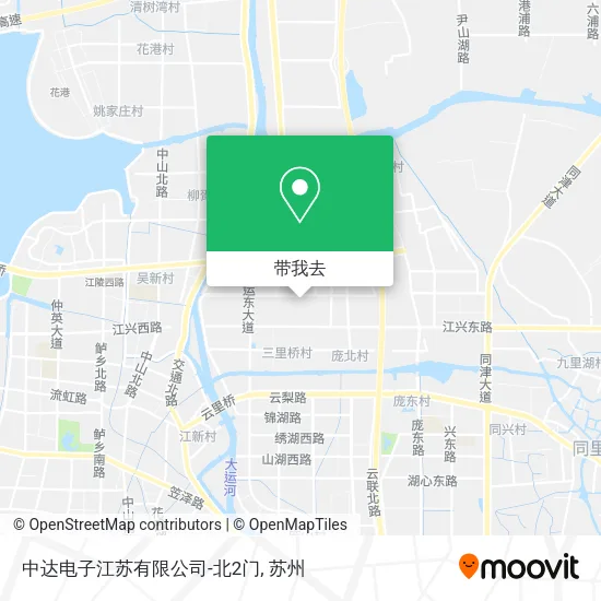中达电子江苏有限公司-北2门地图