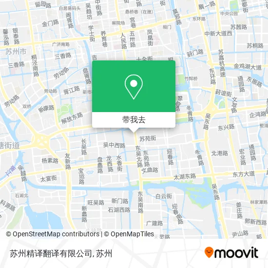 苏州精译翻译有限公司地图