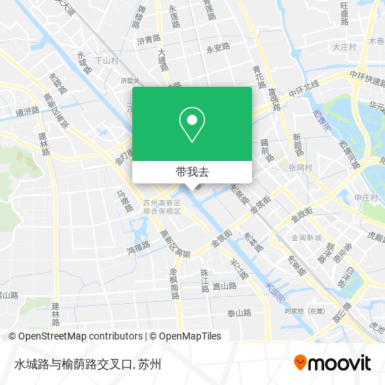 水城路与榆荫路交叉口地图