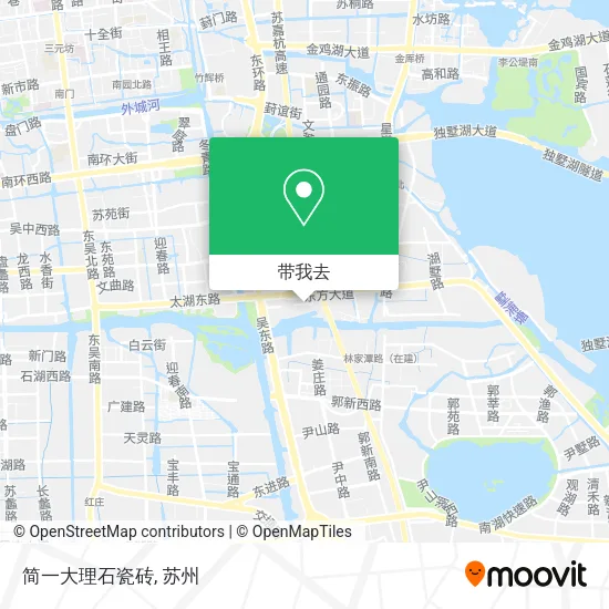 简一大理石瓷砖地图