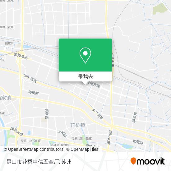 昆山市花桥申信五金厂地图