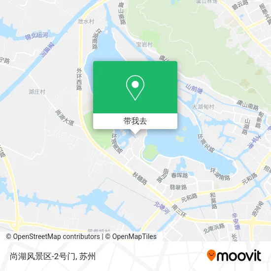 尚湖风景区-2号门地图