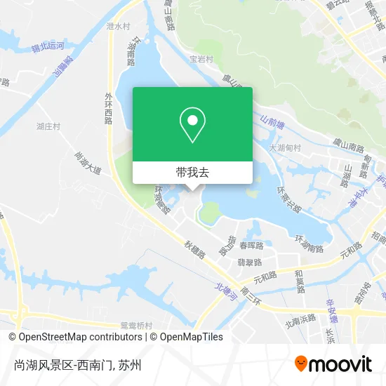 尚湖风景区-西南门地图