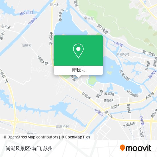 尚湖风景区-南门地图