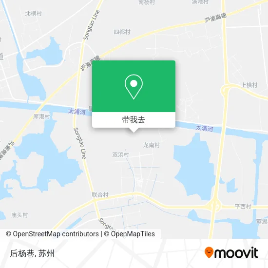 后杨巷地图