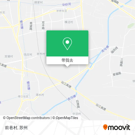 前巷村地图
