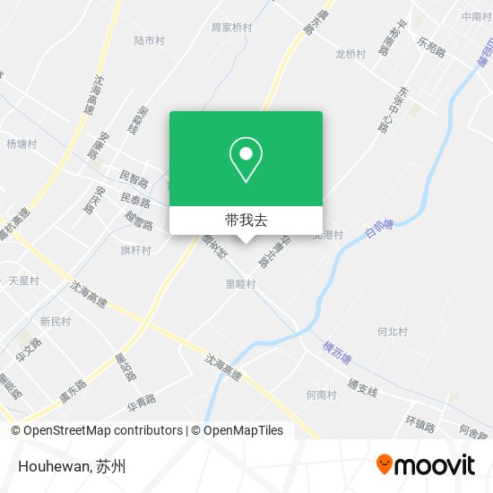 Houhewan地图