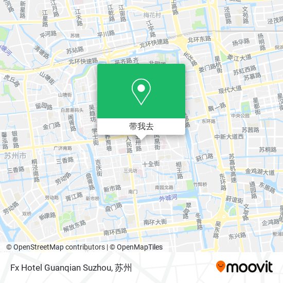 Fx Hotel Guanqian Suzhou地图