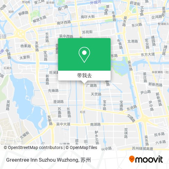 Greentree Inn Suzhou Wuzhong地图