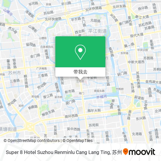 Super 8 Hotel Suzhou Renminlu Cang Lang Ting地图