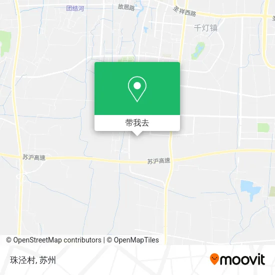 珠泾村地图
