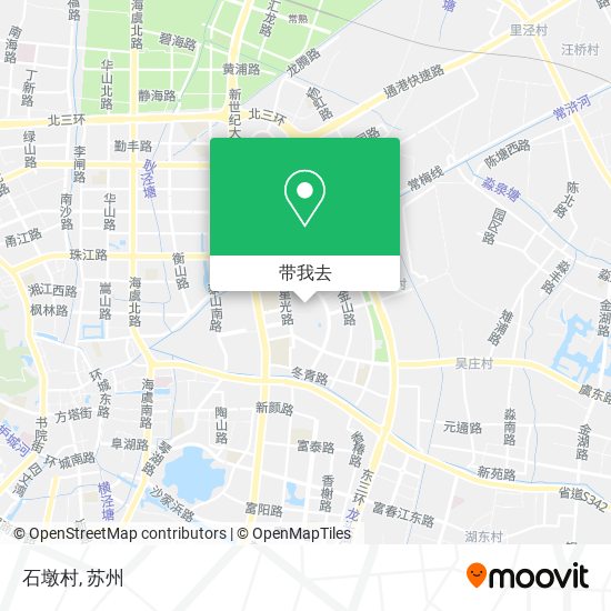 石墩村地图