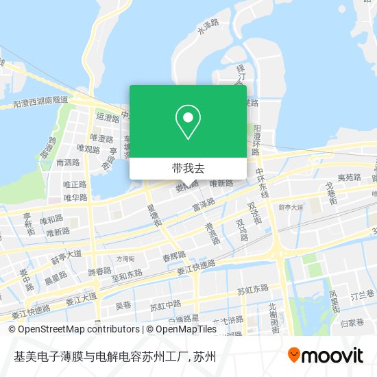 基美电子薄膜与电解电容苏州工厂地图