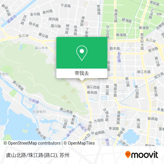 虞山北路/珠江路(路口)地图