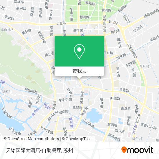 天铭国际大酒店-自助餐厅地图