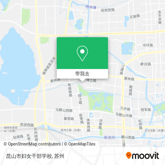 昆山市妇女干部学校地图