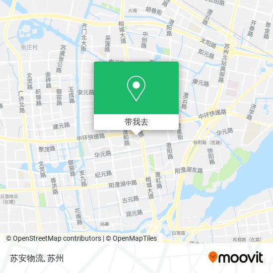 苏安物流地图