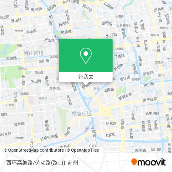 西环高架路/劳动路(路口)地图