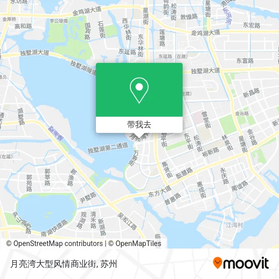月亮湾大型风情商业街地图