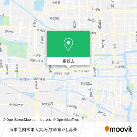 上海果之园水果大卖场(红峰东路)地图