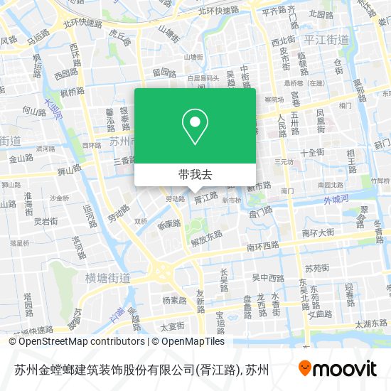 苏州金螳螂建筑装饰股份有限公司(胥江路)地图