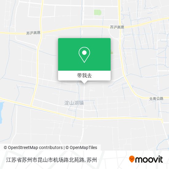 江苏省苏州市昆山市机场路北苑路地图