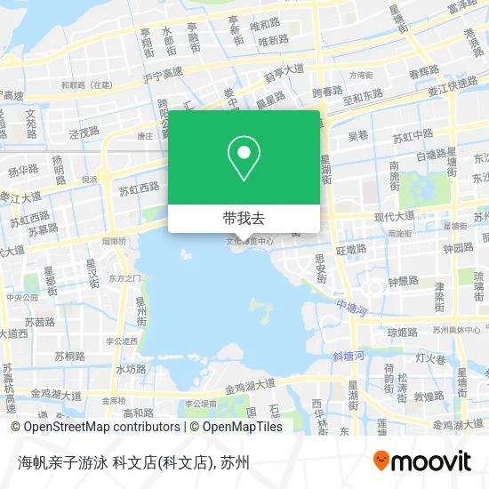 海帆亲子游泳 科文店地图