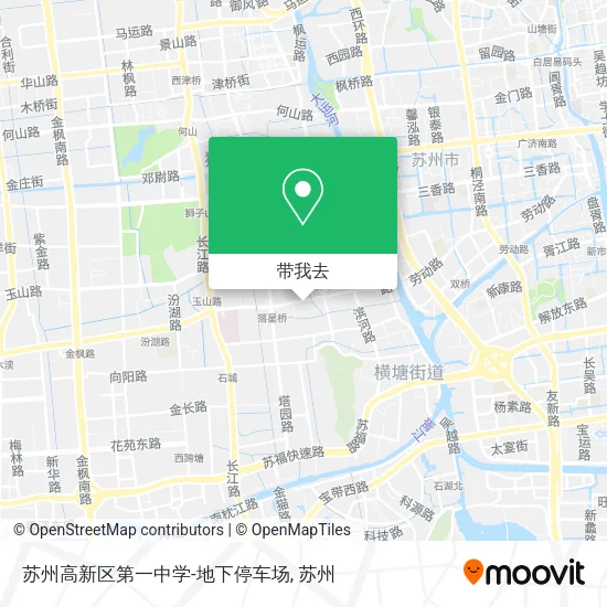 苏州高新区第一中学-地下停车场地图